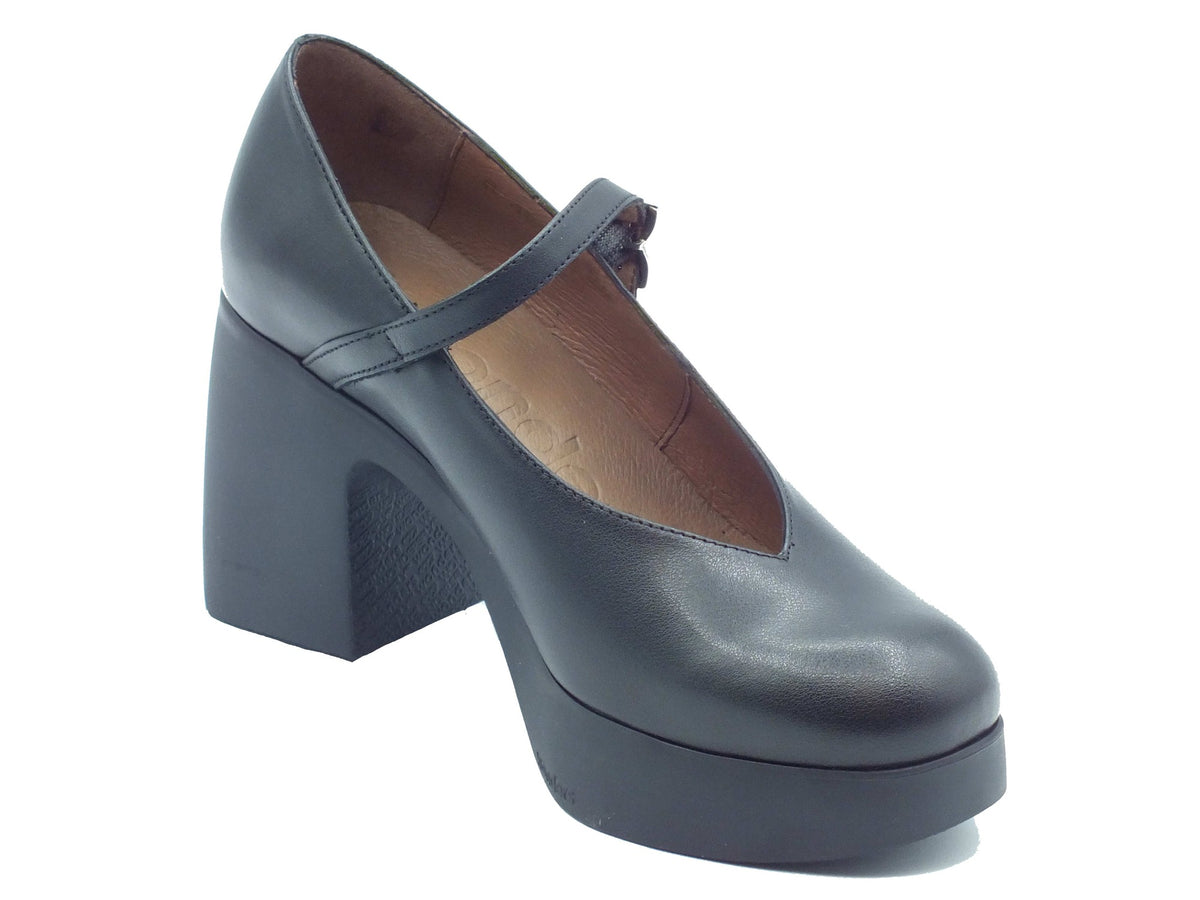 Wonders Wonders Decoltè con tacco Donna H-49100 Lady Isy Negro pelle nero Nero