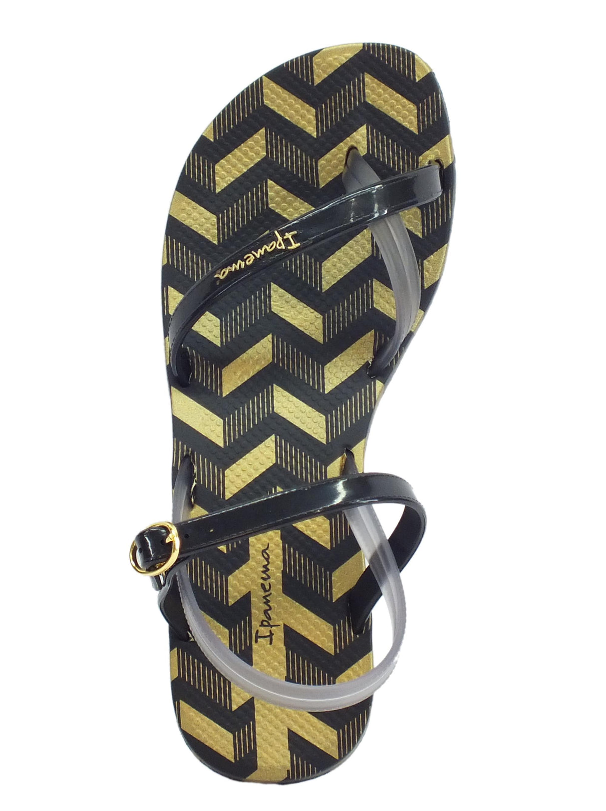 Ipanema Sandali Ipanema Fashion Sand per donna in caucciù nero e fumo zeppa bassa Sand Black Smoke