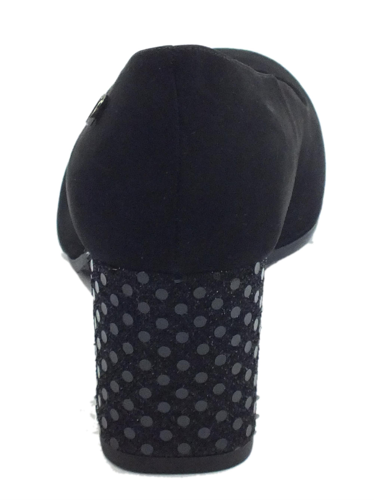 Cinzia Soft Decoltè Cinzia Soft per donna in camoscio nero tacco diamantato nero Nero