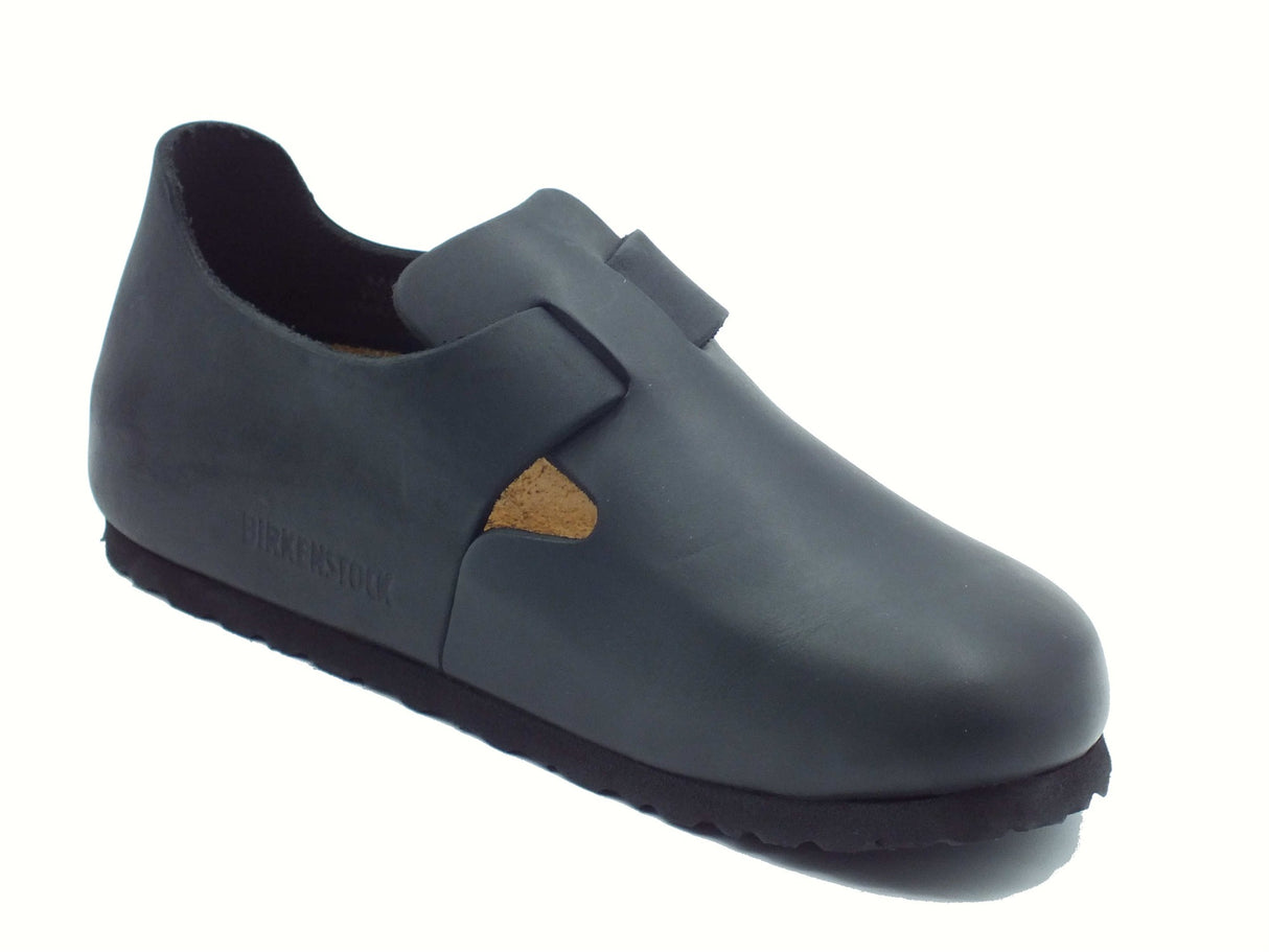 Birkenstock Birkenstock 166543 London BS Black Scarpe aperte per donna in pelle nera Black