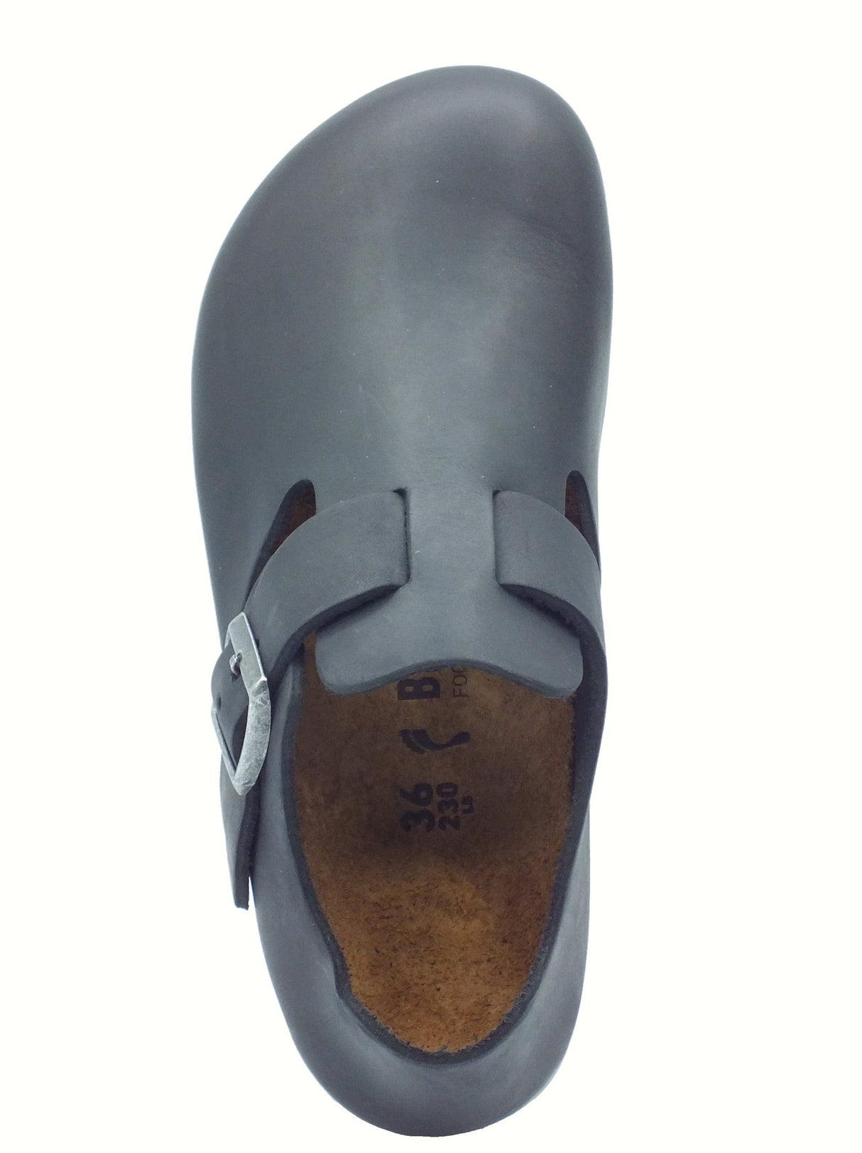 Birkenstock Birkenstock 166543 London BS Black Scarpe aperte per donna in pelle nera Black