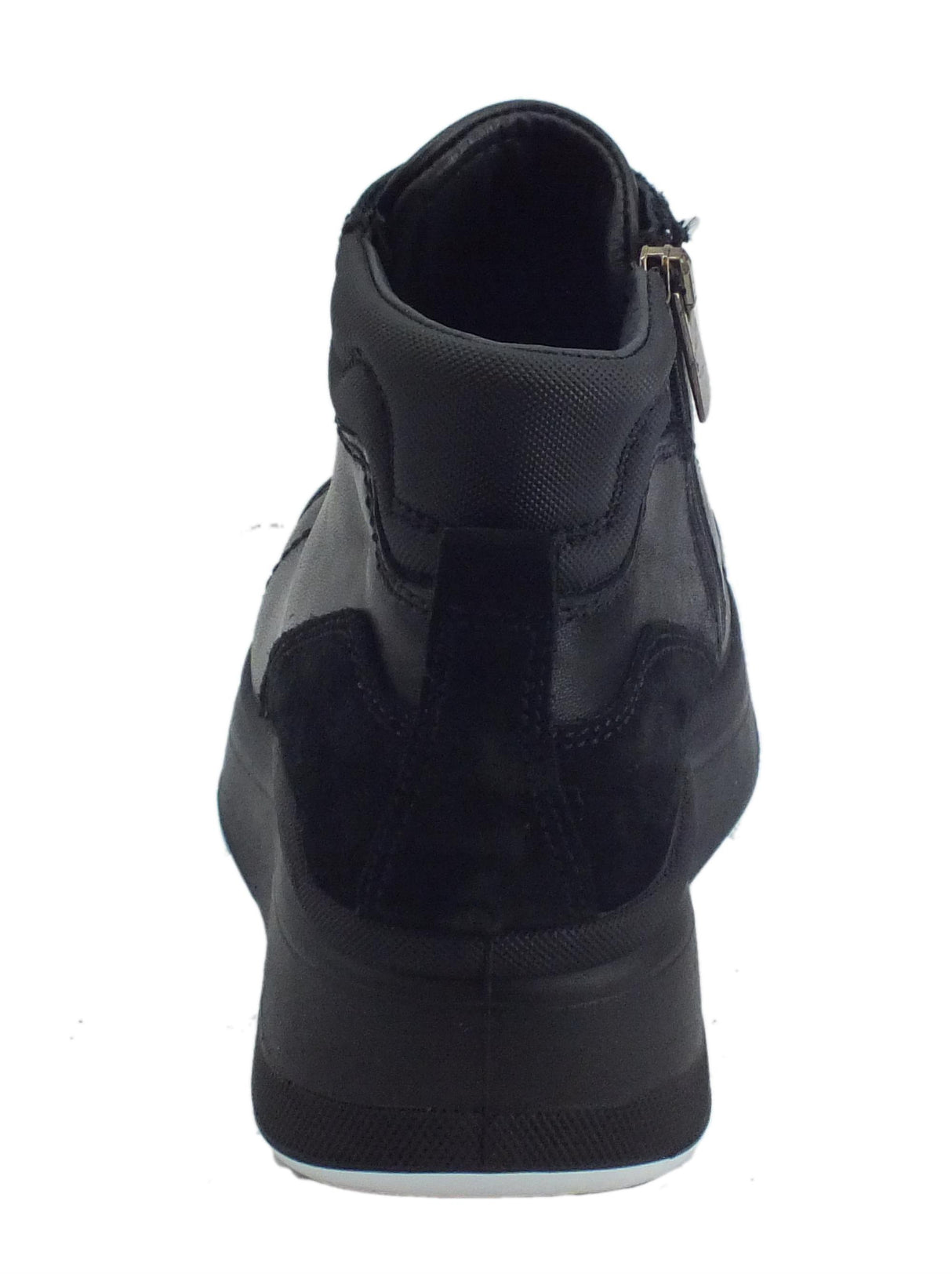 Igi&Co Igi&Co 4141811 Nppa Soft Nero Tronchetti Donna in pelle nera allaccio rapido Nero