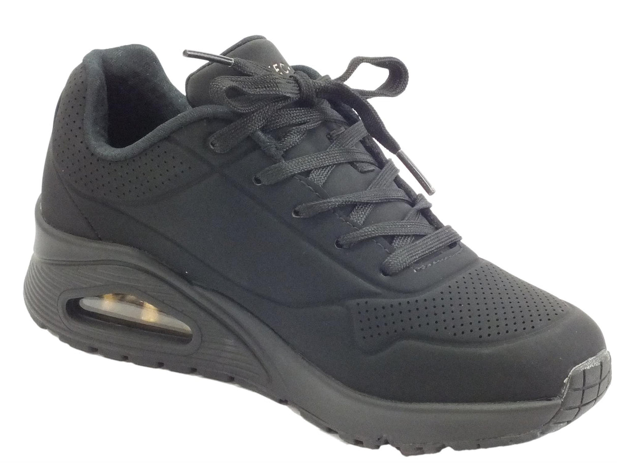 Skechers Skechers Los Angeles 73690/BBK Uno Stand on Air Black Scarpe sportive Donna in ecopelle nera nero