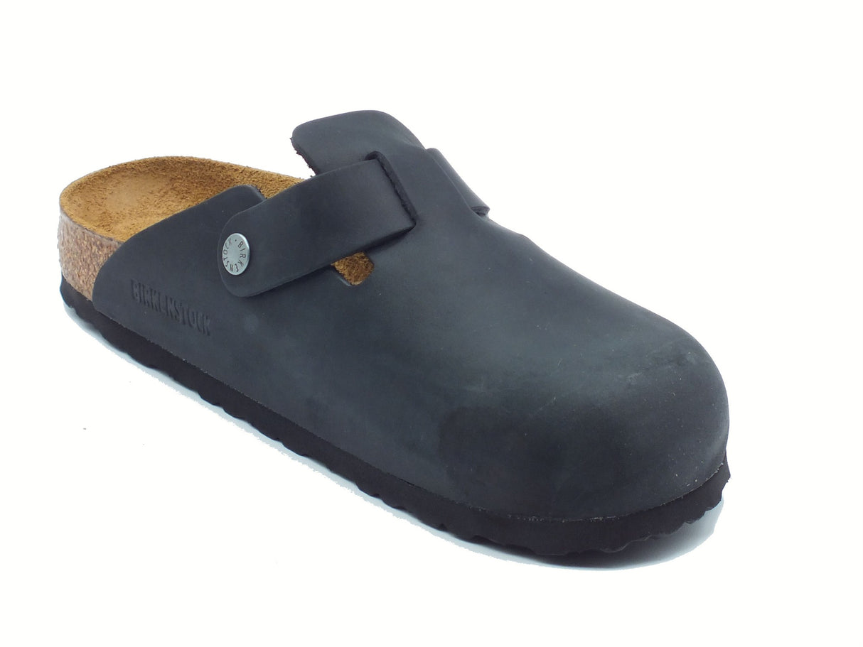 Birkenstock Birkenstock 0059463 Boston BS Black Sandali Uomo in pelle nera Black