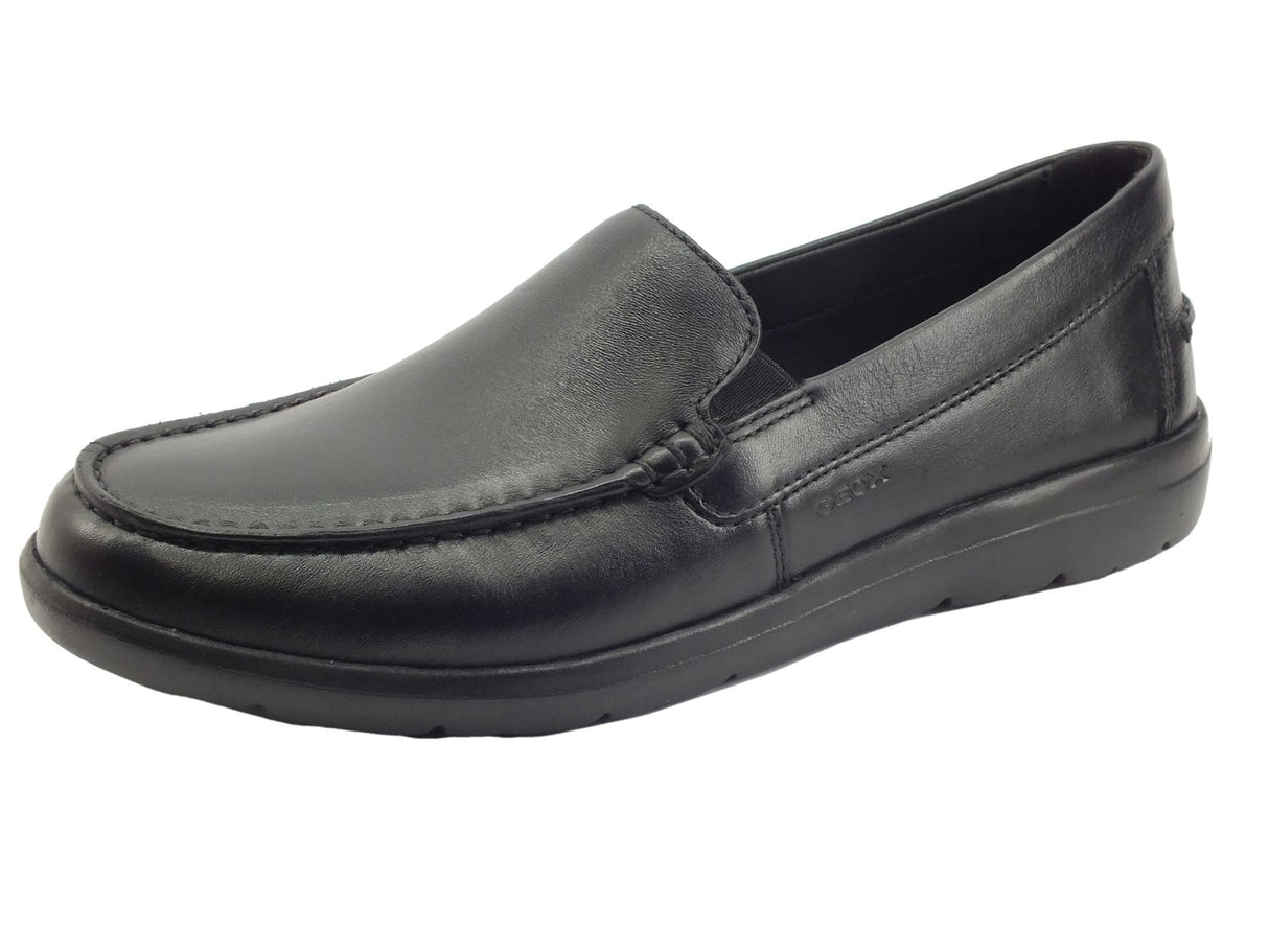 Geox Geox Leitan Nappa U043QE Black Mocassini per Uomo in pelle Nera Black