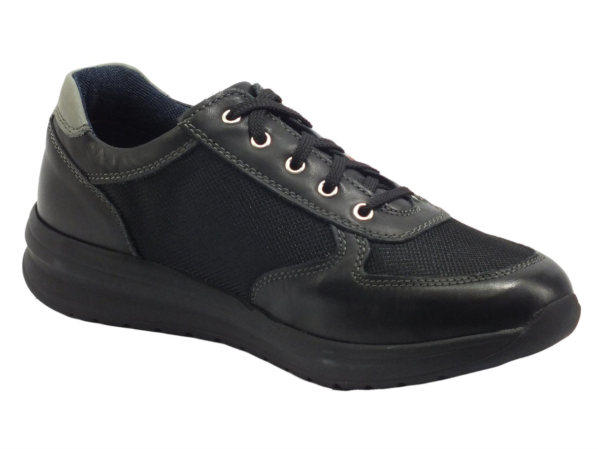 Zen Zen Engineering 278442 Nero Scarpe per Uomo in pelle e tessuto sottopiede memory nero