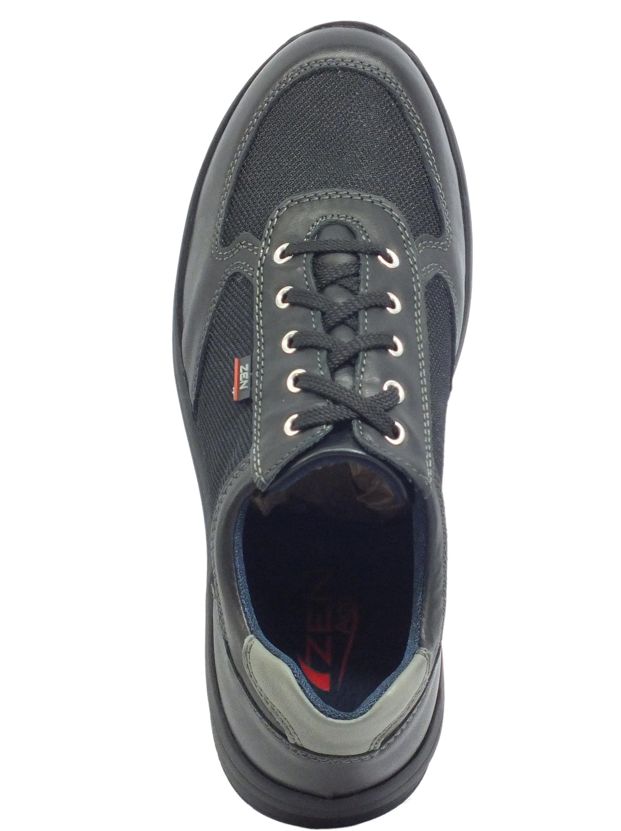 Zen Zen Engineering 278442 Nero Scarpe per Uomo in pelle e tessuto sottopiede memory nero