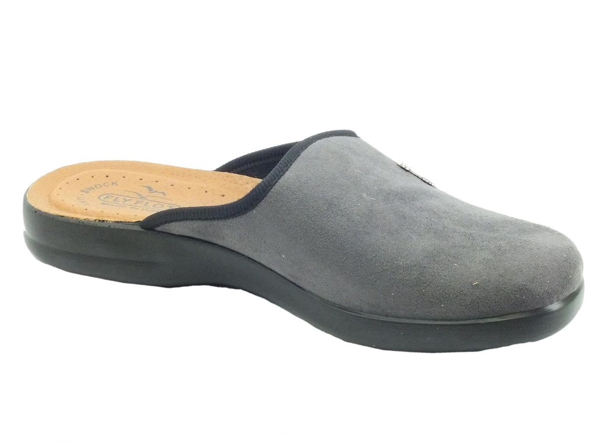 FlyFlot FlyFlot P7 588 WE Antracite Pantofole per Uomo in tessuto con sottopiede in pelle Antracite