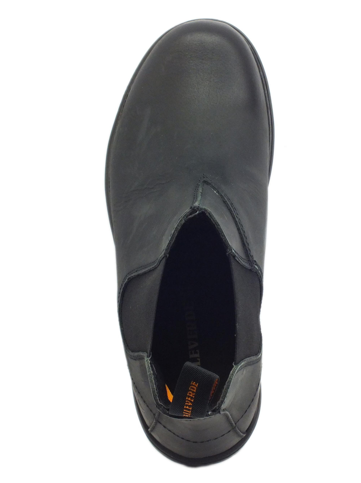 Valleverde Valleverde 36892 Ingrassato Nero Scarponcini per Uomo in pelle modello Beatles nero