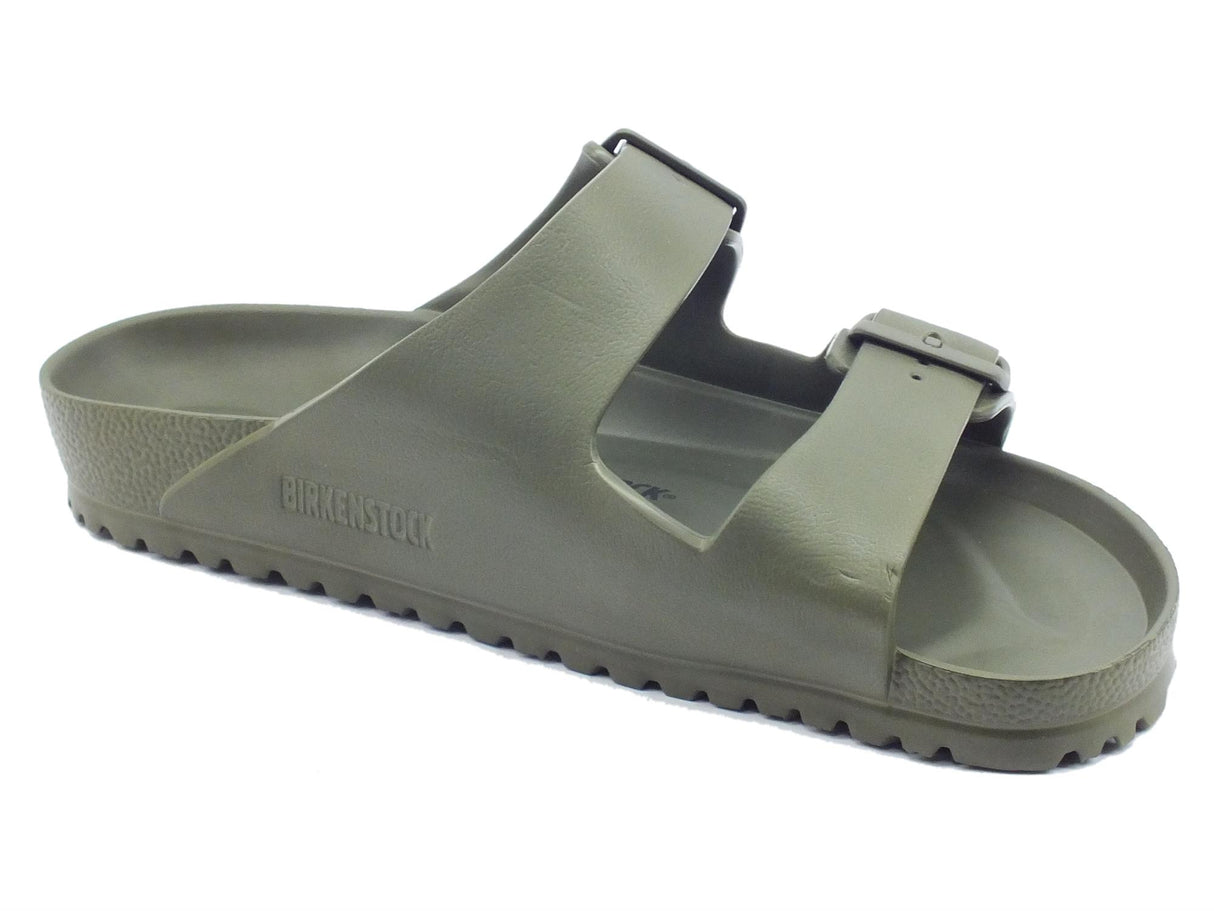 Birkenstock Birkenstock 1019094 Arizona EVA Khaki Sandali per Uomo doppia fibia in gomma Khaki