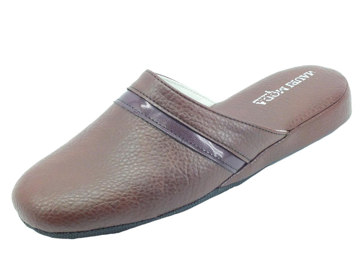 Cinzia Soft Mauri Moda by Cinzia Soft IAO401 Marrone Pantofole per Uomo in pelle Marrone