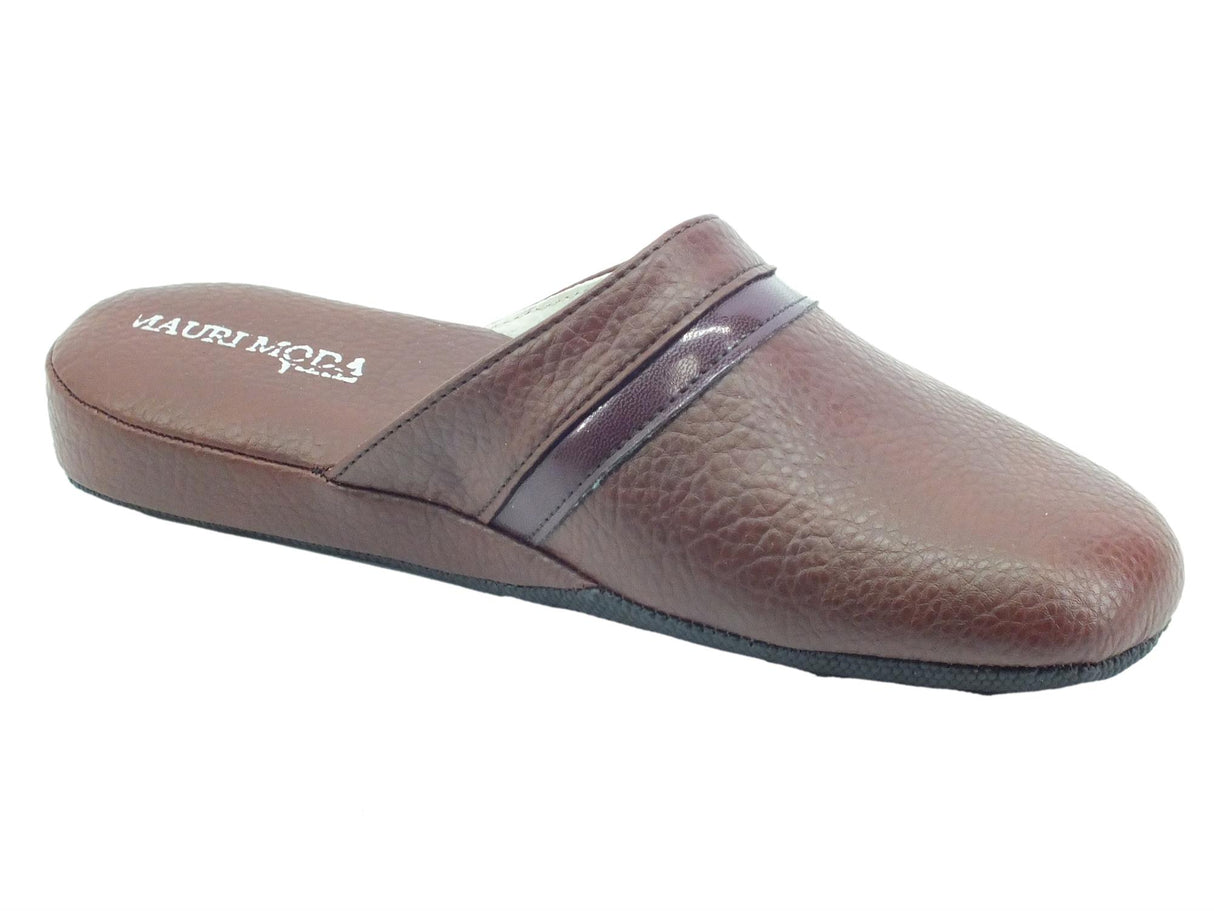 Cinzia Soft Mauri Moda by Cinzia Soft IAO401 Marrone Pantofole per Uomo in pelle Marrone