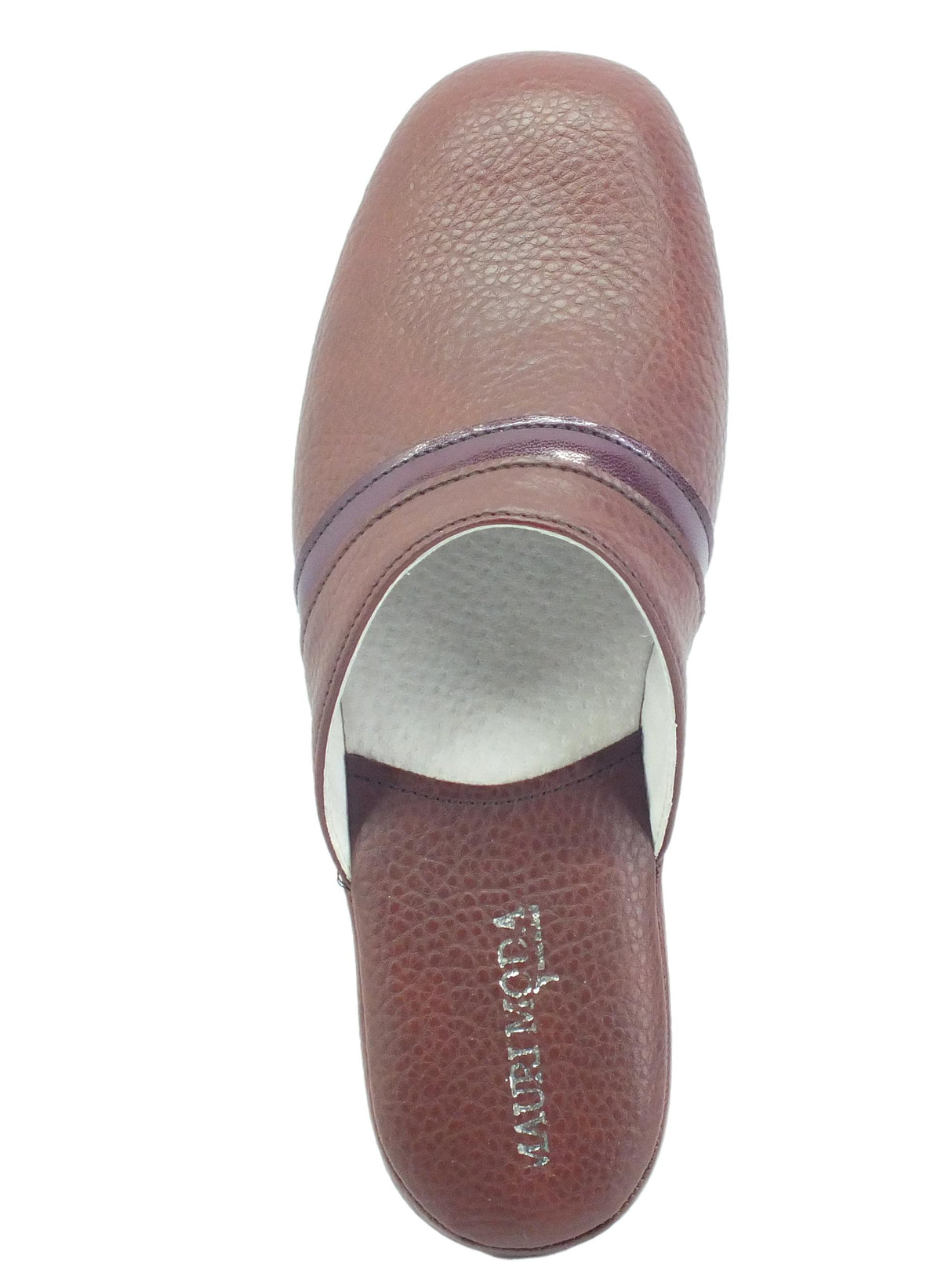 Cinzia Soft Mauri Moda by Cinzia Soft IAO401 Marrone Pantofole per Uomo in pelle Marrone