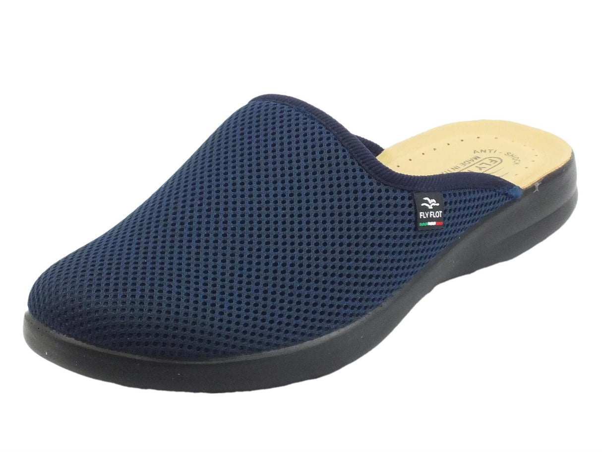 FlyFlot FlyFlot P7 118 FB Blu Pantofole per Uomo in tessuto con sottopiede anatomico Blu