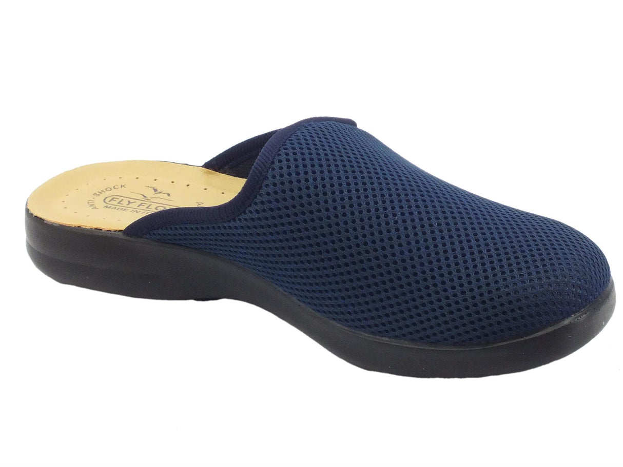 FlyFlot FlyFlot P7 118 FB Blu Pantofole per Uomo in tessuto con sottopiede anatomico Blu