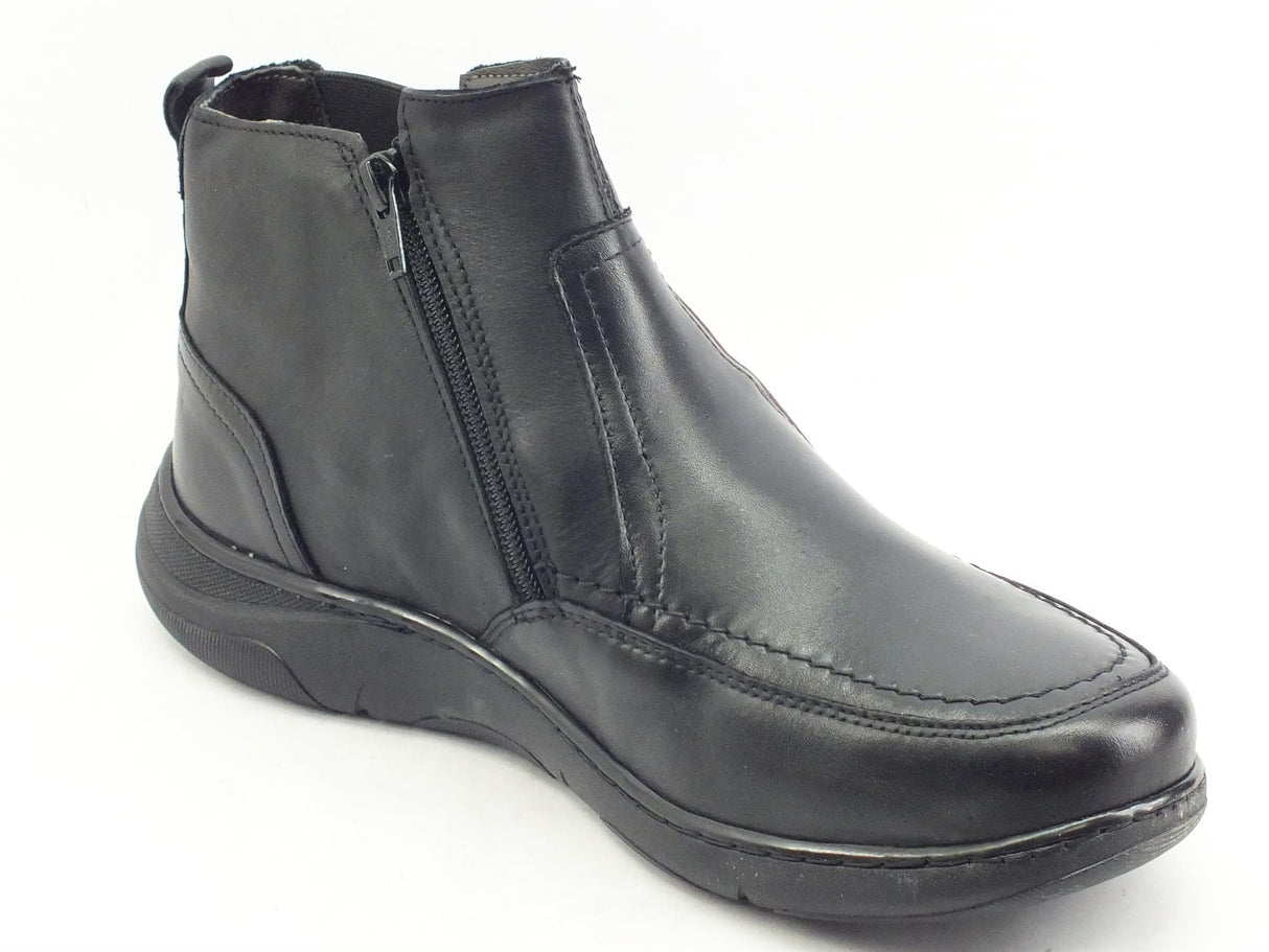 Zen Zen Air 578891 Nero Scarponcini per Uomo in pelle flex light eco friendly con lampo nero