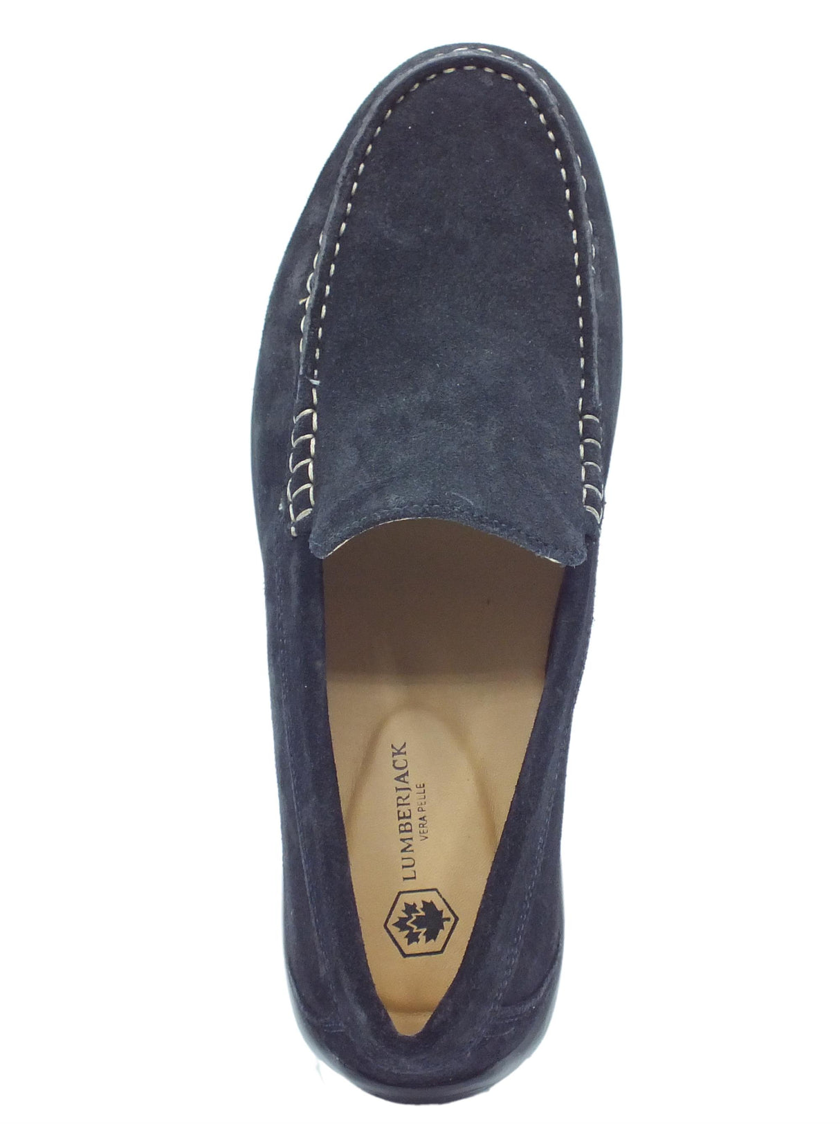 Lumberjack Lumberjack Leman SM40602 Universe Blue Mocassini Uomo in nabuk blu scuro Universe Blue