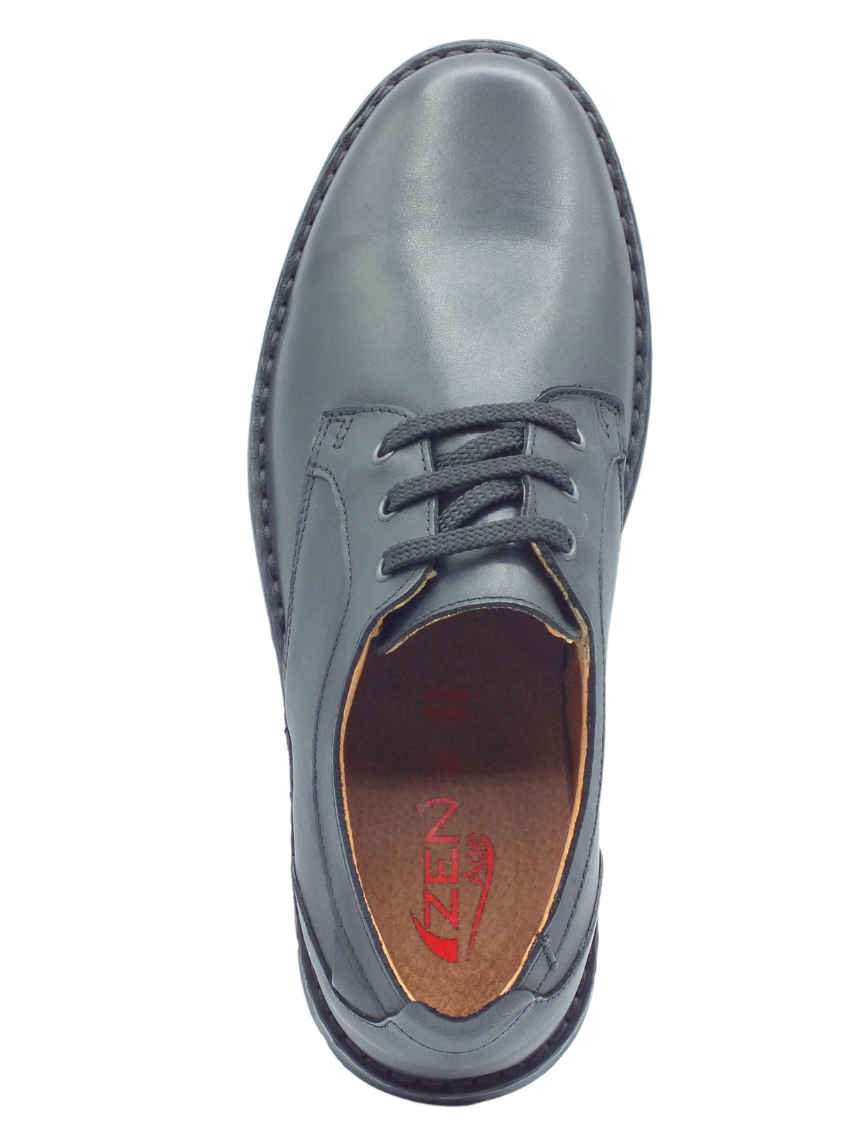 Zen Zen 678918 Nero Scarpe Confort per Uomo in pelle sottopiede estraibile Nero