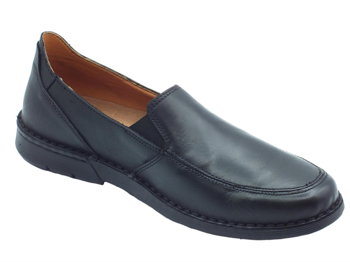 Zen Zen 678919 Nero Mocassini Confort per Uomo in pelle sottopiede estraibile Nero