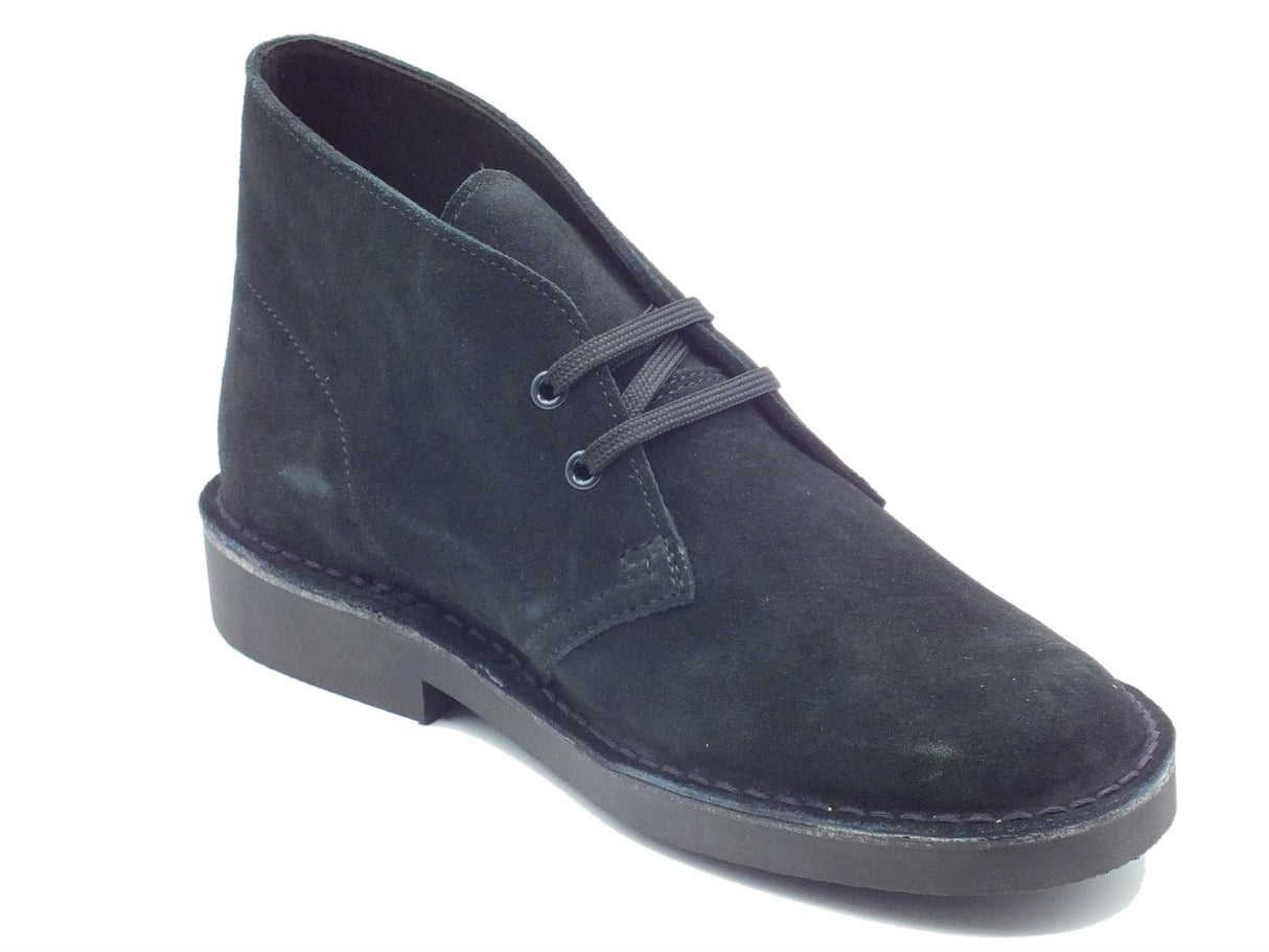 Clarks Clarks Desert Bt Evo Black Suede Polacchine per Uomo in nabuk nero Black