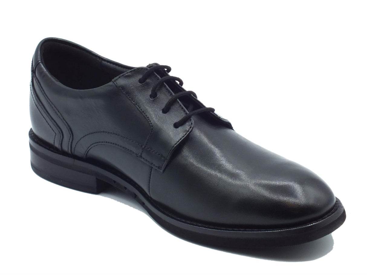 Clarks Clarks Un Hugh Lace Black Leather Scarpe Eleganti per Uomo in pelle nera Black