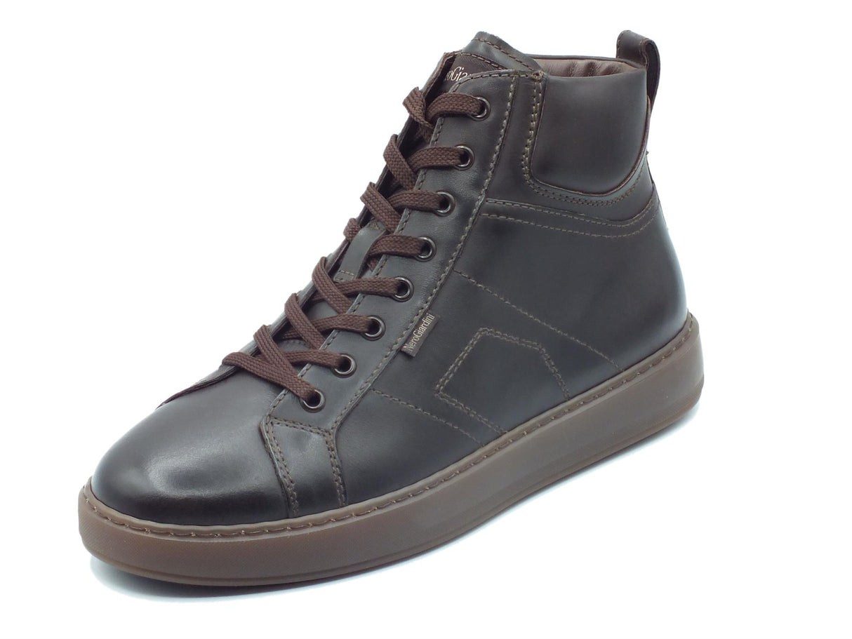 Nero Giardini NeroGiardini I303061U Kenia Caffè Scarponcini per Uomo in pelle con lacci e lampo Kenia Caffè