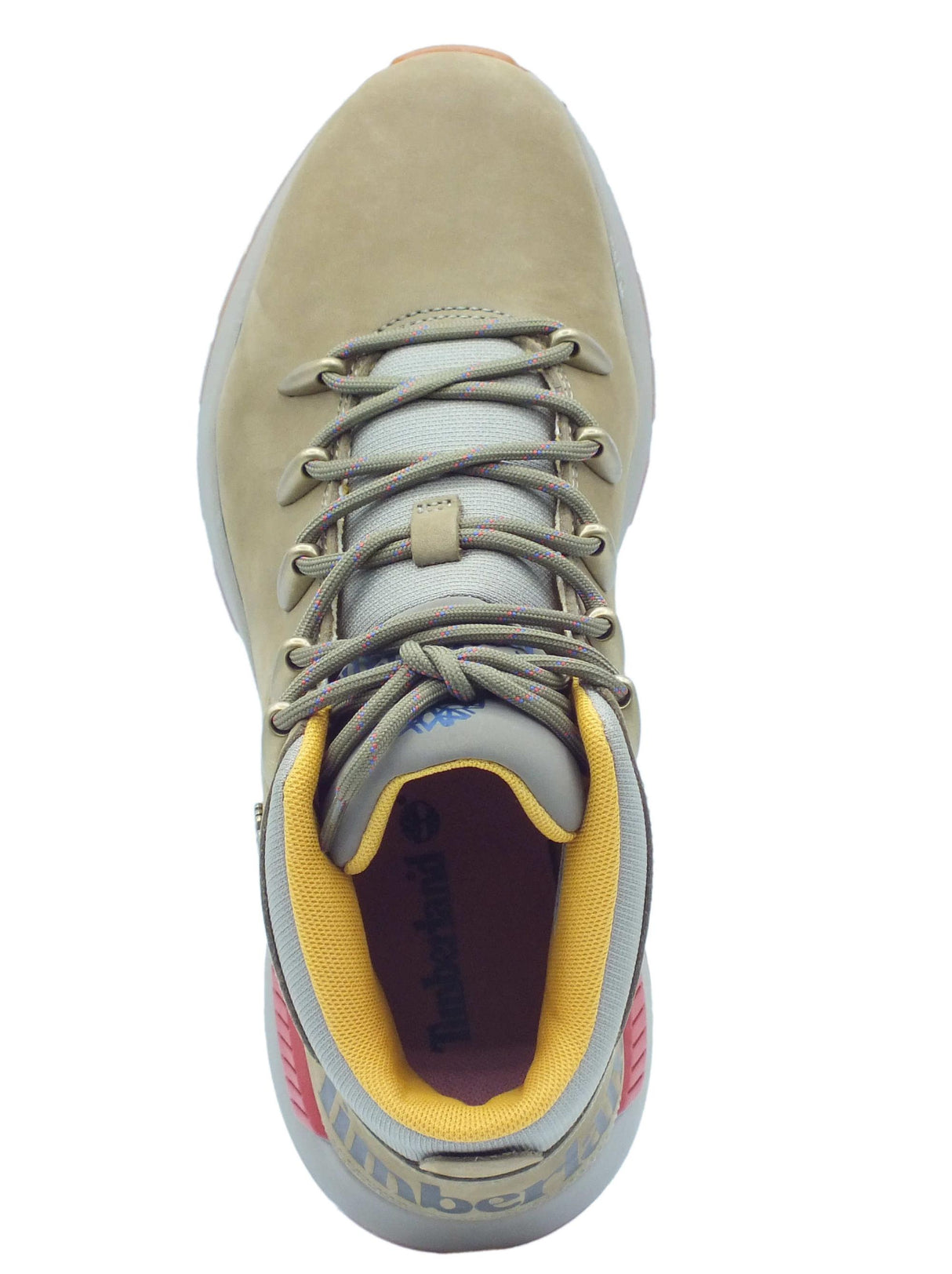 Timberland Timberland 0A61JG Sprint Trekker Mid Olive Nubuk Scarponcini per Uomo in nabuk verde Olive