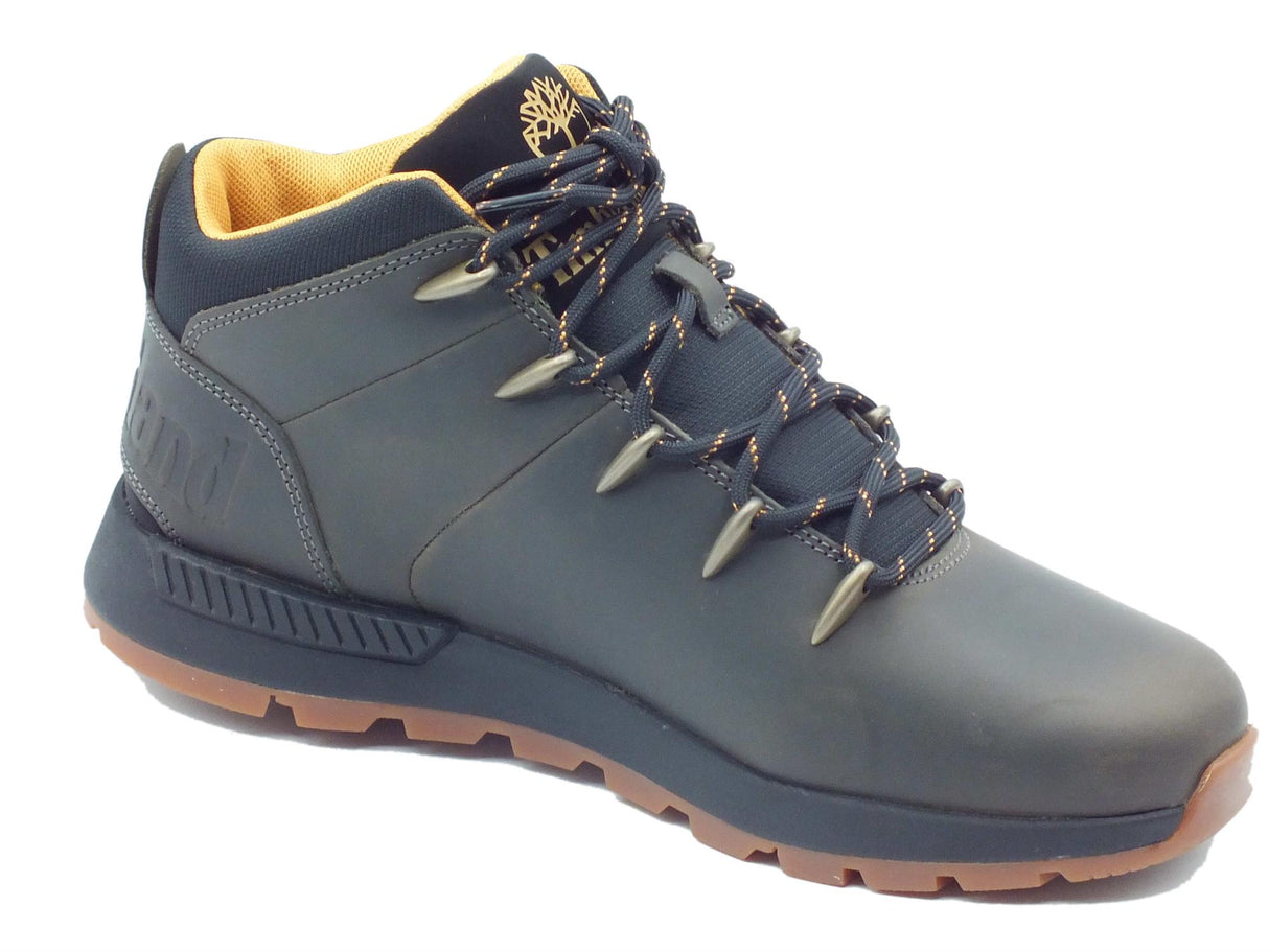 Timberland Timberland 0A657Z Sprint Trekker Mid Grey Regen Scarponcini per Uomo in pelle grigio scuro Grey