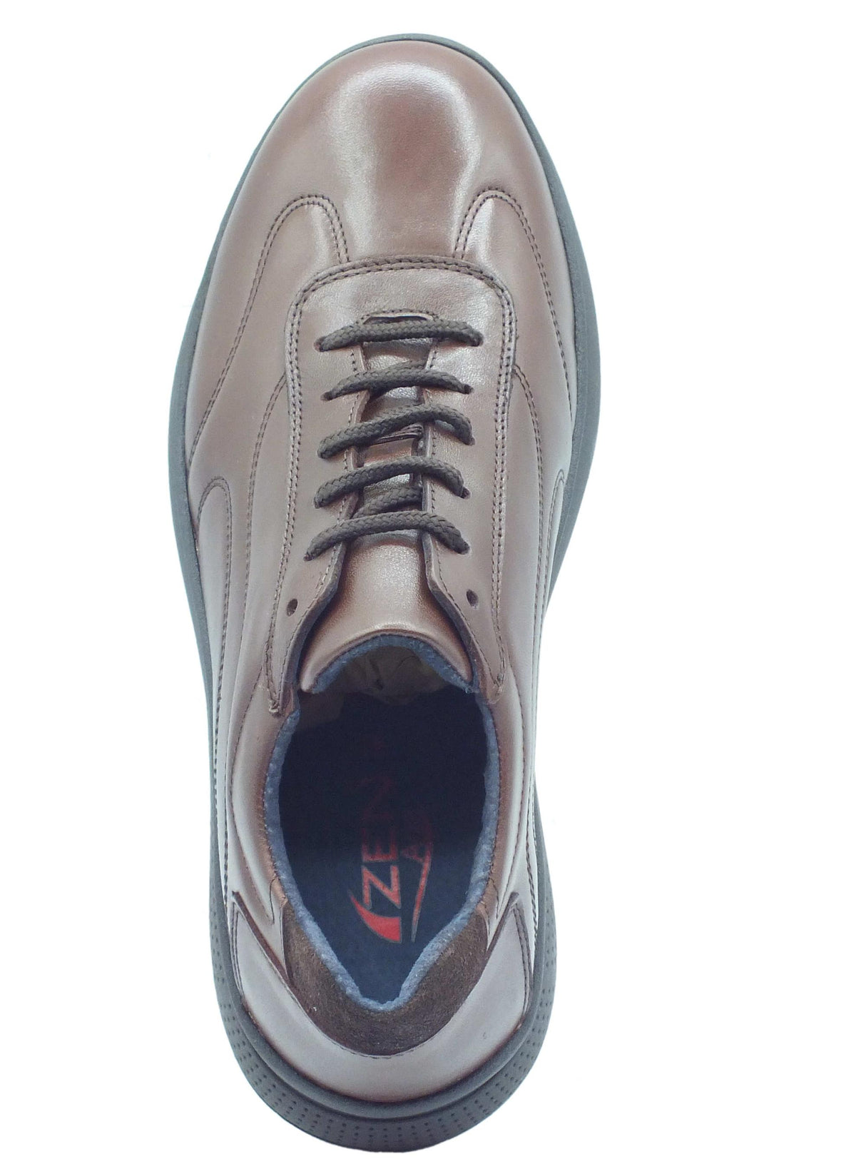Zen Zen 779055 Brown Scarpe Spotive per Uomo in pelle marrone flex light eco friendly memory Marrone