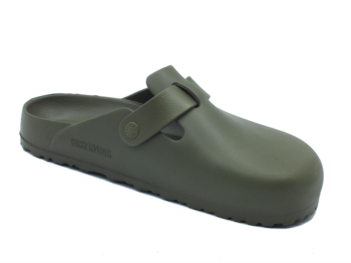 Birkenstock Birkenstock 1026215 Boston Eva Khaki Sandali per Uomo in gomma bianca Khaki