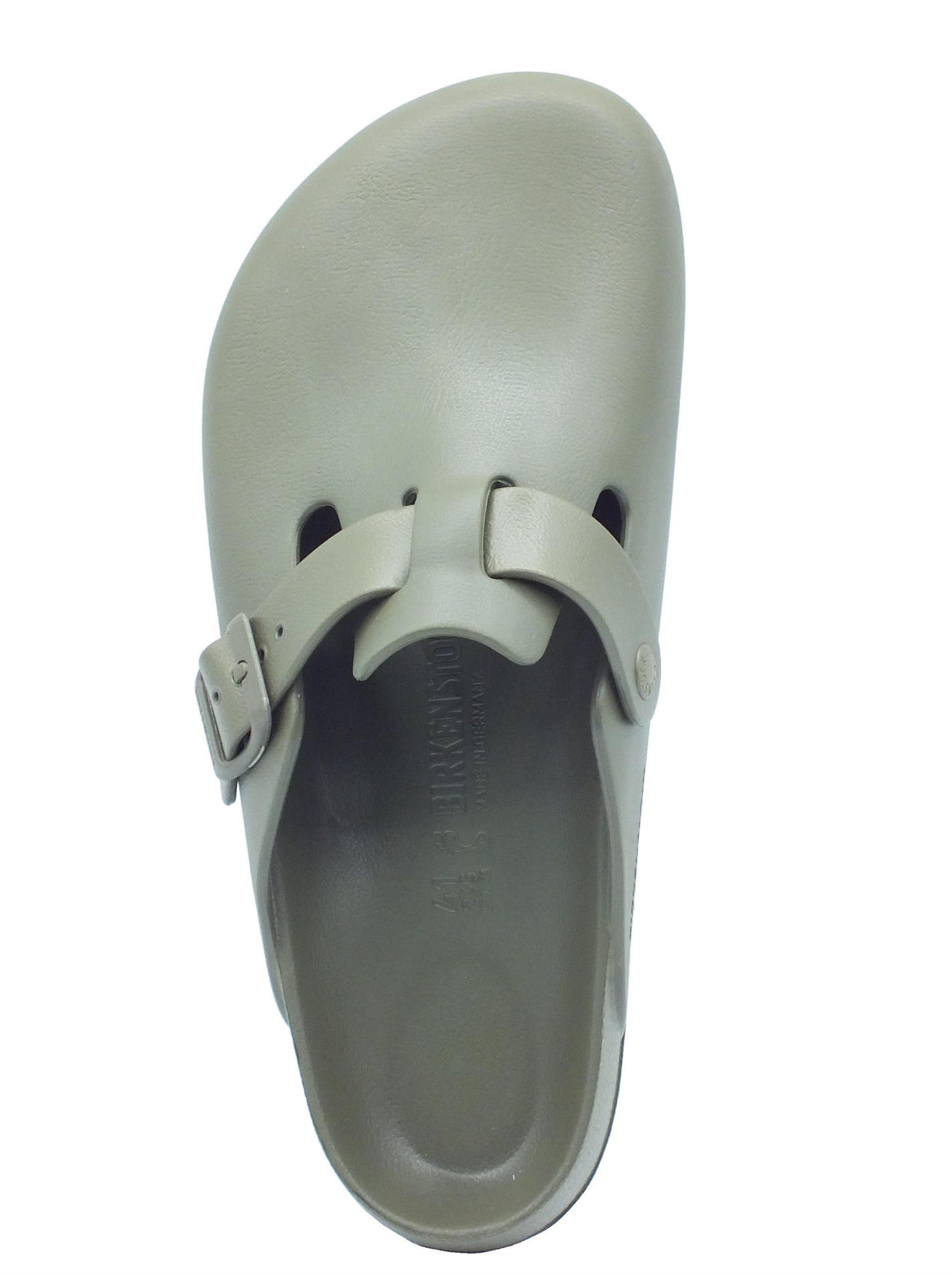 Birkenstock Birkenstock 1026215 Boston Eva Khaki Sandali per Uomo in gomma bianca Khaki