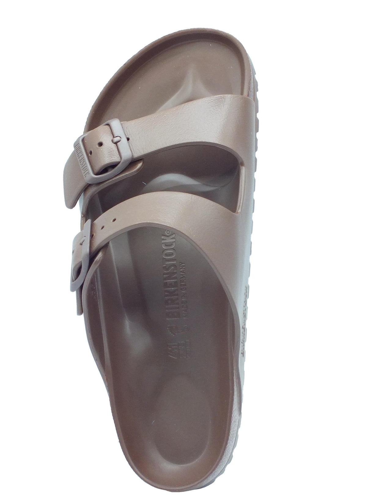 Birkenstock Birkenstock 1027328 Arizona Eva Roast Sandali per uomo in gomma con doppia fibia Roast