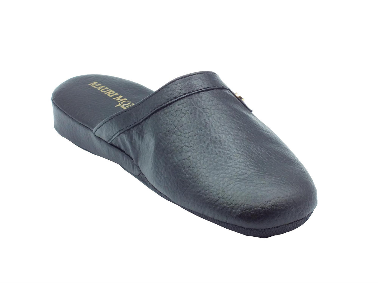 Cinzia Soft Mauri Moda by Cinzia Soft IAO407 Nero Pantofole per Uomo in ecopelle Nero