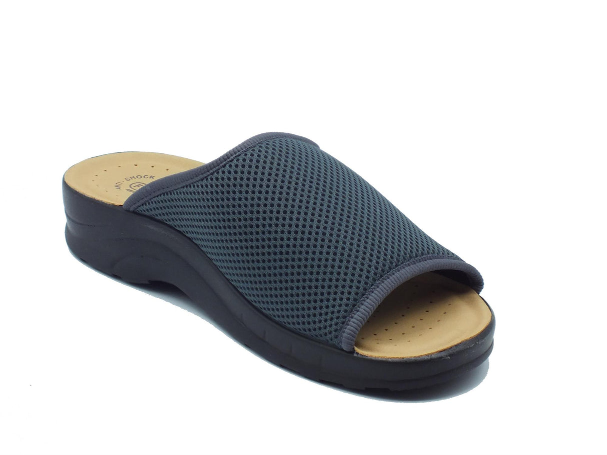 Fly Flot FlyFlot S5 214 FB Antracite Pantofole per Uomo in tessuto con sottopiede in pelle Antracite