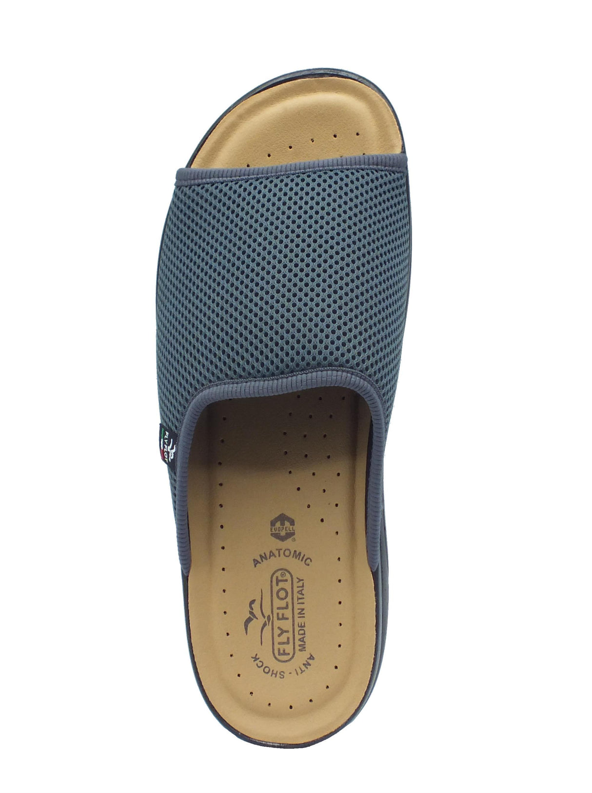 Fly Flot FlyFlot S5 214 FB Antracite Pantofole per Uomo in tessuto con sottopiede in pelle Antracite