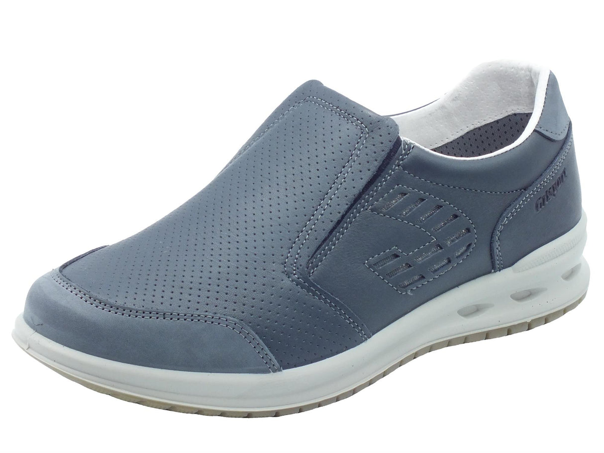 Grisport Grisport Active 43003T Navy Touch Mocassini per Uomo in pelle blu fondo antistatico Navy Touch
