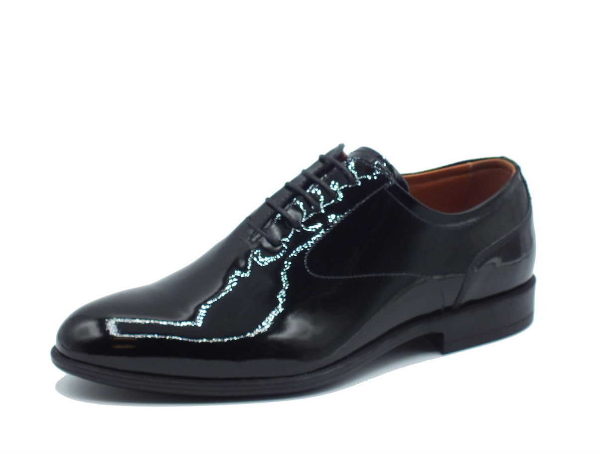 Nero Giardini NeroGiardini E400120UE Vernice Nero Scarpe Eleganti da cerimonia per Uomo in vernice con lacci Nero