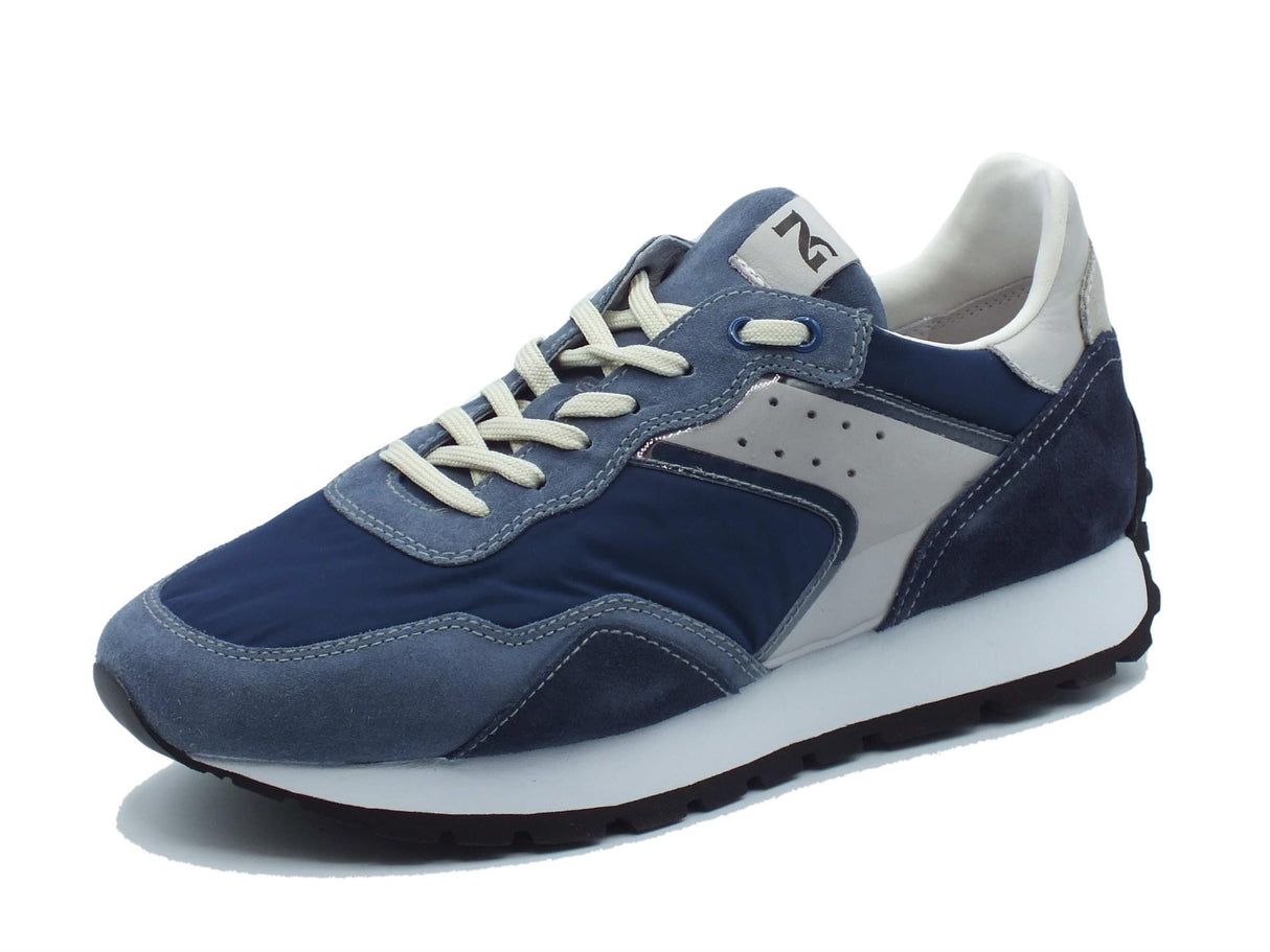 Nero Giardini Nero Giardini Sportive Uomo E400200U Velour Avio pelle blu blu