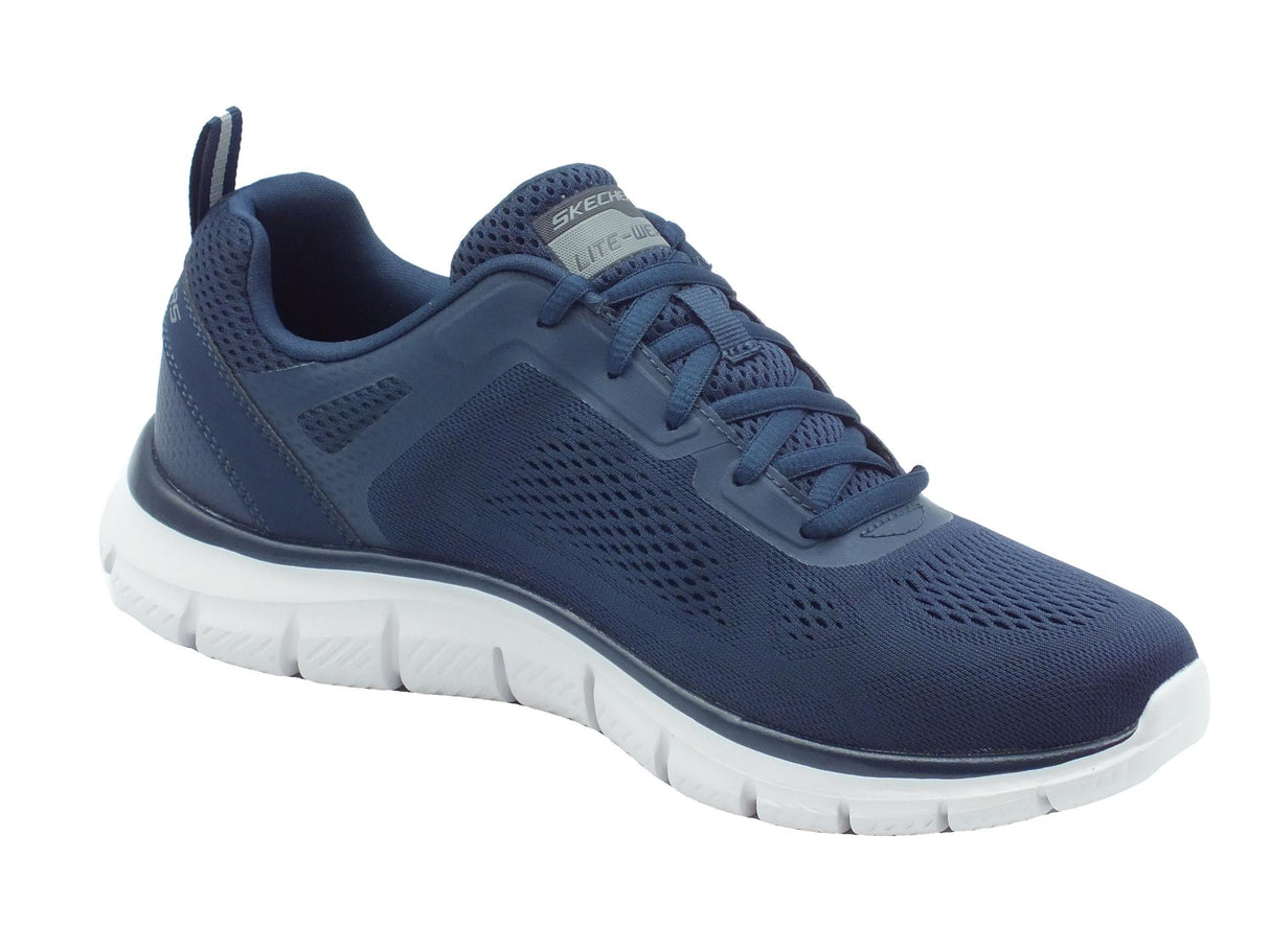 Skechers Skechers 232698 Track Broader Navy Scarpe Sportive per Uomo in tessuto blu Navy