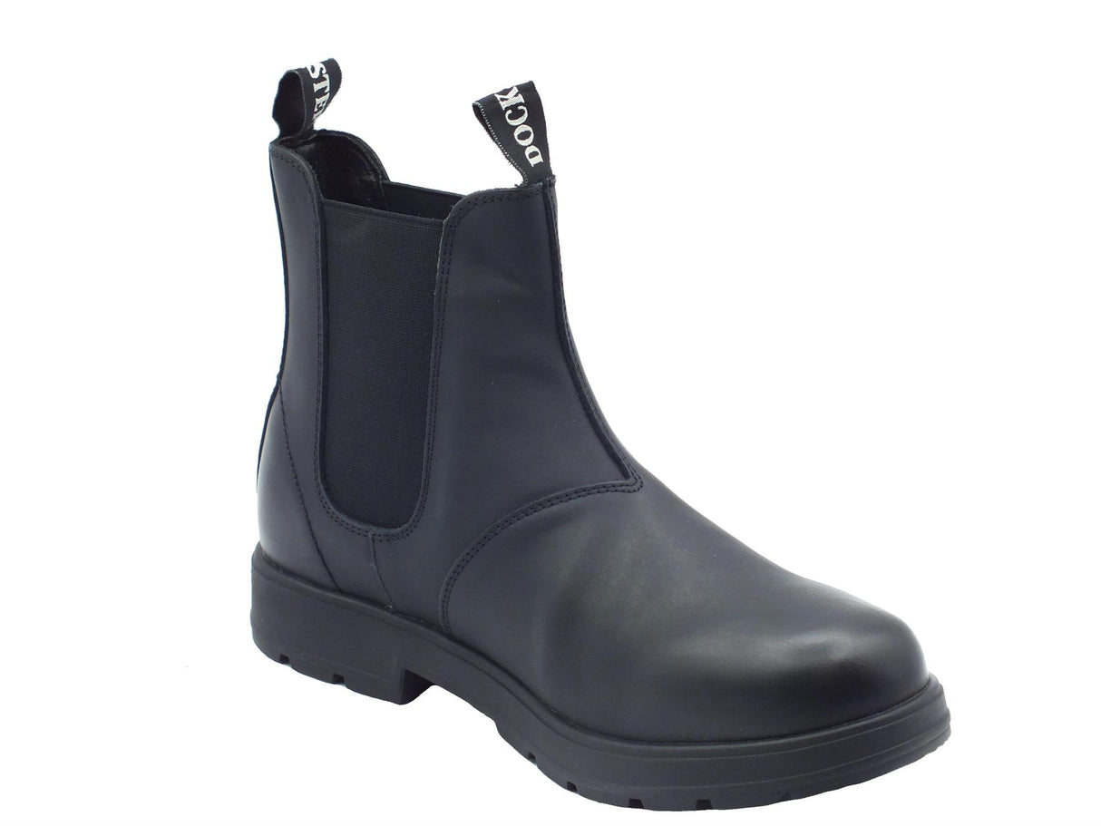 Docksteps Docksteps DSM130215 Jasper Black Scarponcini Beatles per Uomo in pelle nera Black