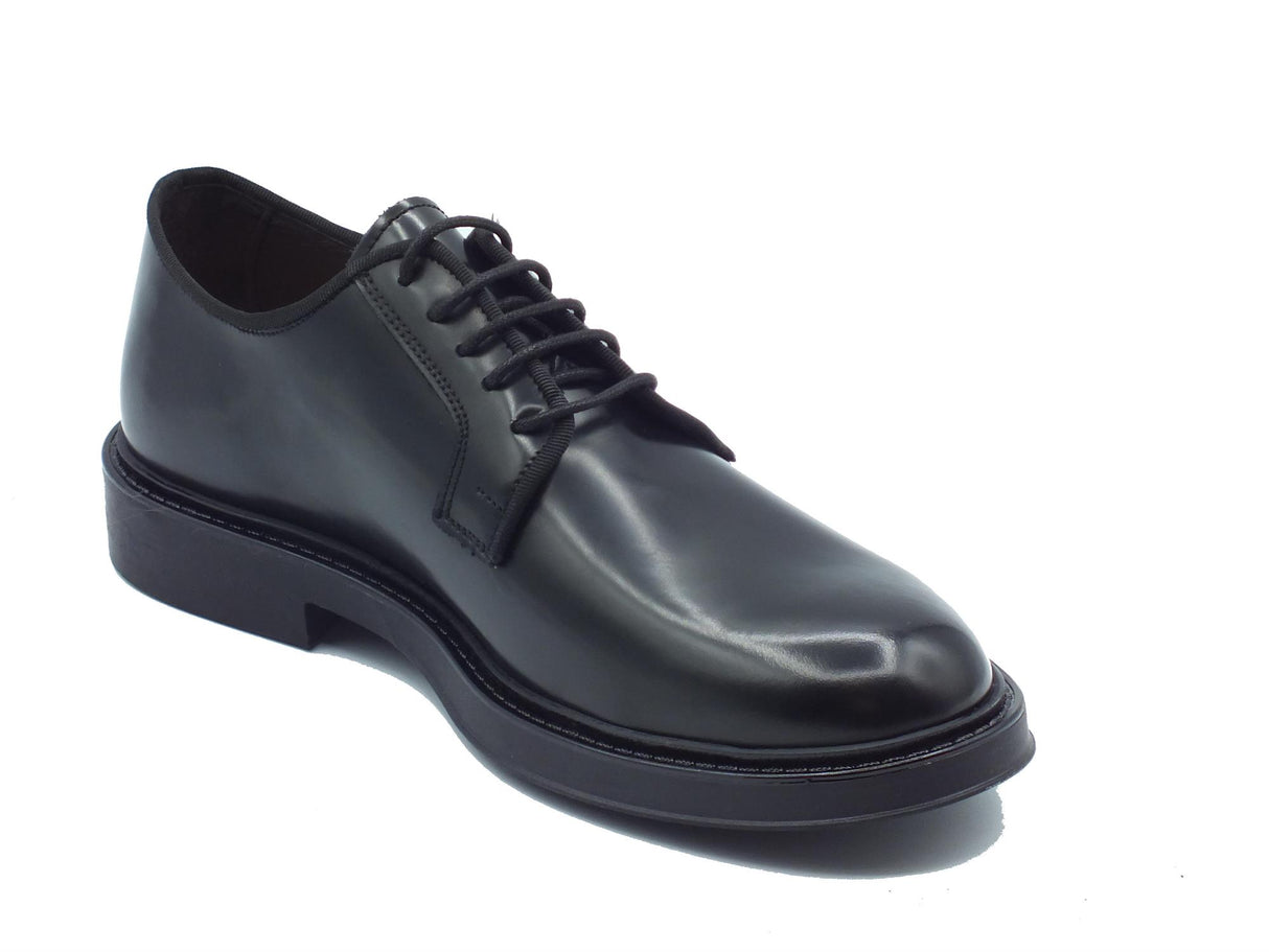 Exton Exton 278 Abrasivato Nero Scarpe Eleganti per Uomo in pelle Nero