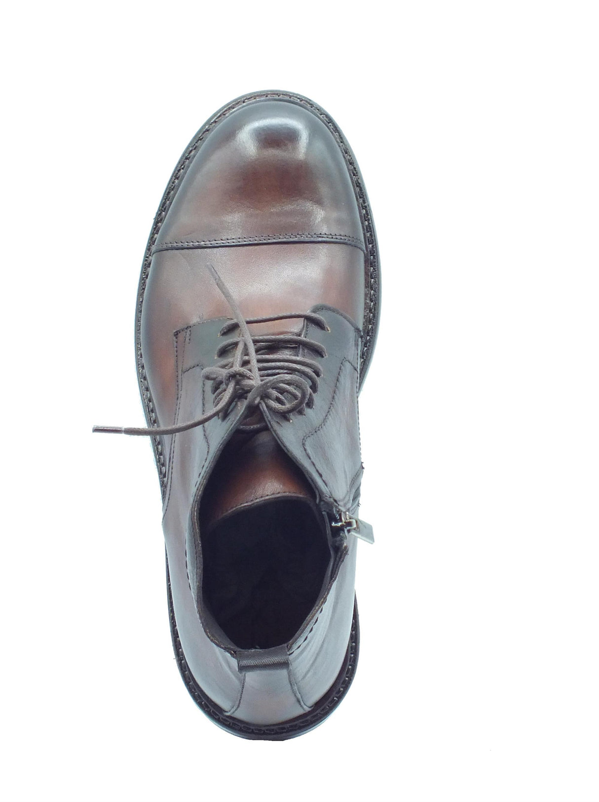 Exton Exton 9824 Soft Legno Scarponcini Eleganti per Uomo in pelle testa di moro Legno