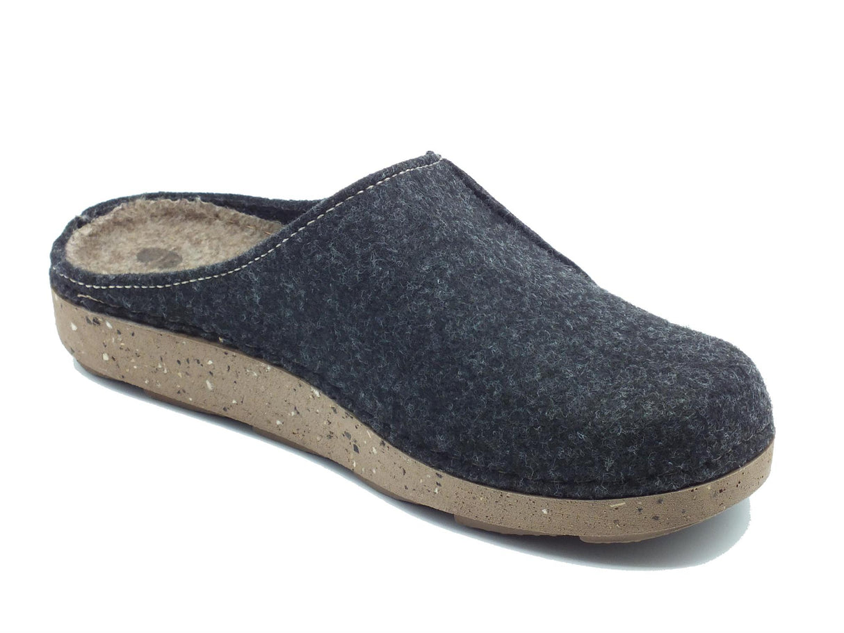 InBlu InBlu Eco Friends MT000011 Grigio Pantofole per uomo in lana cotta Grigio