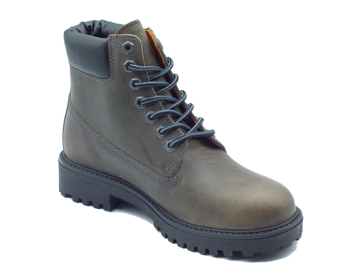 Lumberjack Lumberjack River2 SMH6901 Anthracite Scarponcini per Uomo in nabuk ingrassato con fondo roccia Anthracite