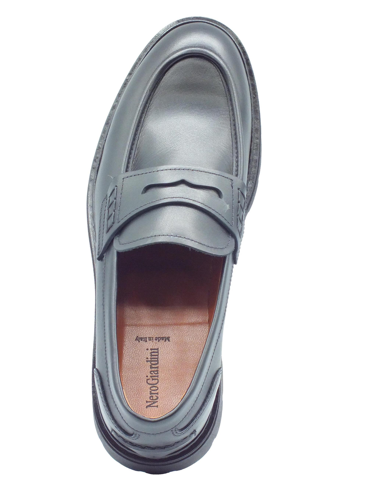 Nero Giardini NeroGiardini I400360U Ilcea Nero Mocassini Eleganti per Uomo in pelle modello classico Nero