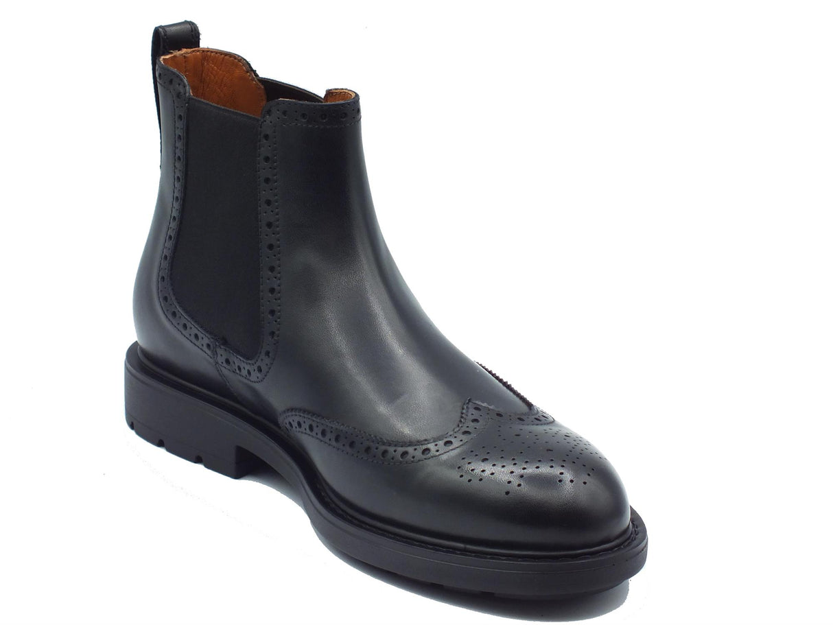 Nero Giardini NeroGiardini I400371U Guanto Nero Scarponcini Beatles per Uomo in pelle duilio Nero