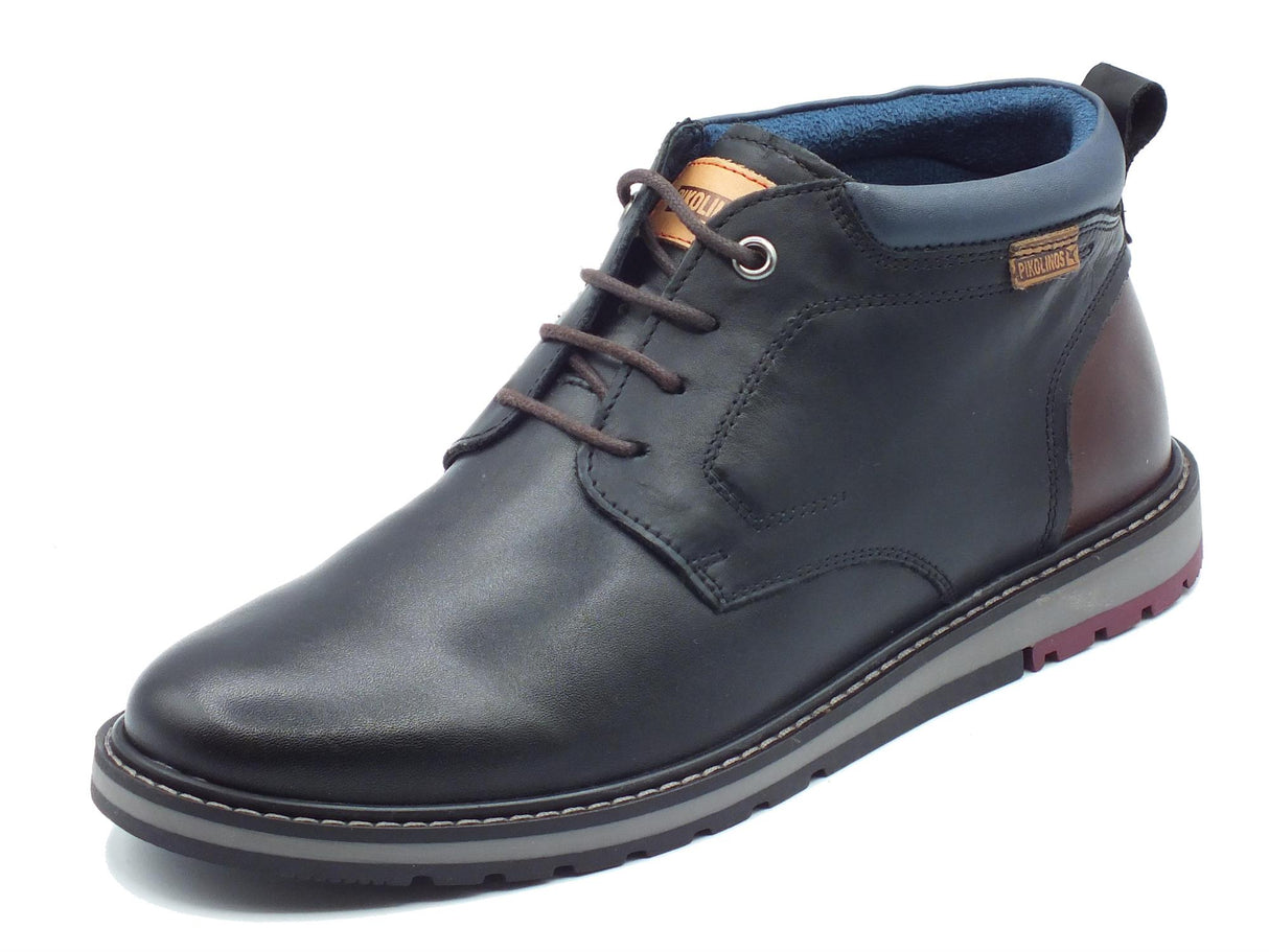 Pikolinos Pikolinos 8181C1 Berna Black Scarpe per Uomo in pelle con lacci Black