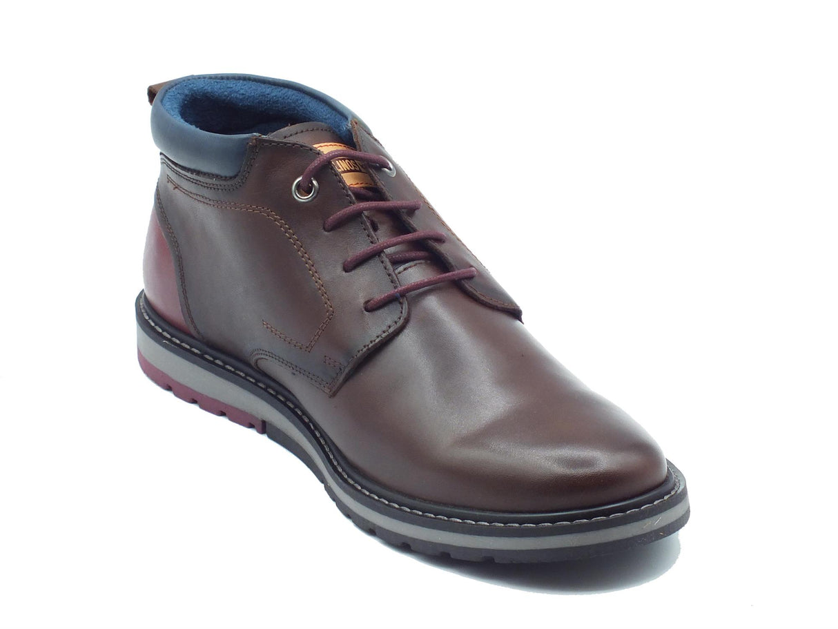 Pikolinos Pikolinos 8181C1 Berna Olmo Scarpe per Uomo in pelle testa di moro con lacci Olmo