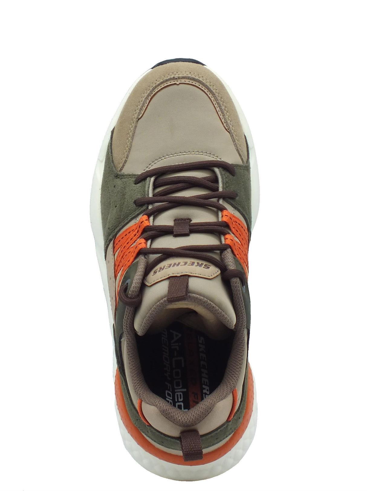 Skechers Skechers Streetwear 210555 Bendino Dormer Taupe Scarpe sportive per Uomo in pelle e tessuto Taupe