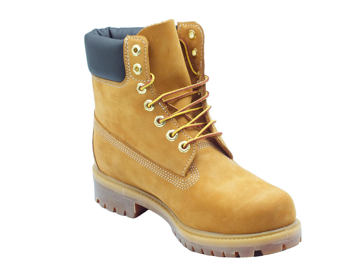 Timberland Timberland 110061 Premium 6 in lace Wheat Scarponcini Waterproof per Uomo in nabuk marrone Wheat